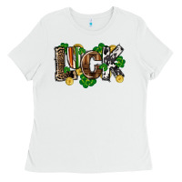 White Western luck St. Patrick's Day Ladies Tee - CowGirlArtShop