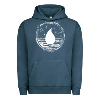 Pigment Midnight Navy magic  the gathering kaldheim islands symbol Urban Hoodie - linhVisuals