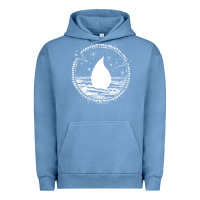 Pigment Pebble Blue magic  the gathering kaldheim islands symbol Urban Hoodie - linhVisuals