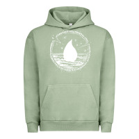 Pigment Oil Green magic  the gathering kaldheim islands symbol Urban Hoodie - linhVisuals