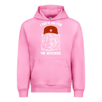 Fuchsia Pink i did it all for the wookiee Urban Hoodie - linhVisuals