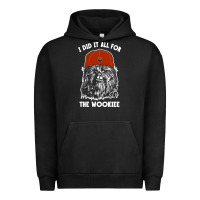 Pigment Black i did it all for the wookiee Urban Hoodie - linhVisuals