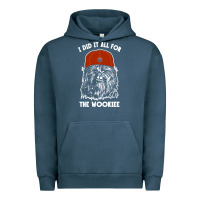 Pigment Midnight Navy i did it all for the wookiee Urban Hoodie - linhVisuals