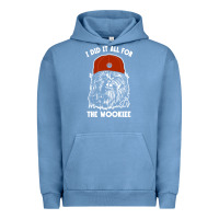 Pigment Pebble Blue i did it all for the wookiee Urban Hoodie - linhVisuals