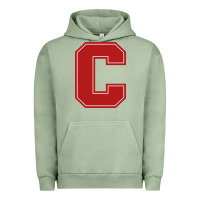 Pigment Oil Green cornell big red Urban Hoodie - linhVisuals