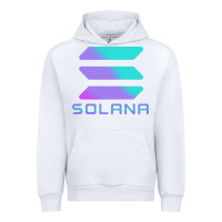 White solana cryptocurrency solana Urban Hoodie - linhVisuals