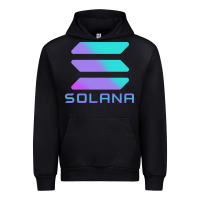 Black solana cryptocurrency solana Urban Hoodie - linhVisuals