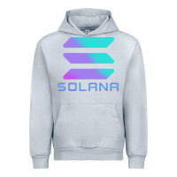 Heather Grey solana cryptocurrency solana Urban Hoodie - linhVisuals