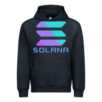 Navy solana cryptocurrency solana Urban Hoodie - linhVisuals
