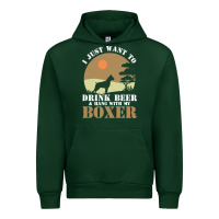 Forest Green boxer beer dog lover t  shirt boxer beer dog lover t  shirt Urban Hoodie - linhVisuals
