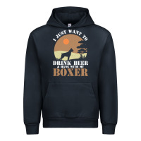 Navy boxer beer dog lover t  shirt boxer beer dog lover t  shirt Urban Hoodie - linhVisuals