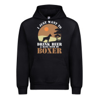 Black boxer beer dog lover t  shirt boxer beer dog lover t  shirt Urban Hoodie - linhVisuals