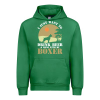Emerald boxer beer dog lover t  shirt boxer beer dog lover t  shirt Urban Hoodie - linhVisuals