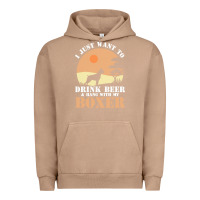 Pigment Burro boxer beer dog lover t  shirt boxer beer dog lover t  shirt Urban Hoodie - linhVisuals
