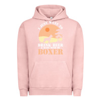 Pigment Salmon boxer beer dog lover t  shirt boxer beer dog lover t  shirt Urban Hoodie - linhVisuals