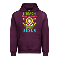 Mauve Wine i teach tiny humans about jesus Urban Hoodie - linhVisuals
