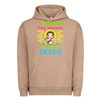 Pigment Burro i teach tiny humans about jesus Urban Hoodie - linhVisuals