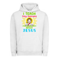 Pigment Lunar Rock i teach tiny humans about jesus Urban Hoodie - linhVisuals