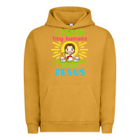Pigment Peanut Butter i teach tiny humans about jesus Urban Hoodie - linhVisuals