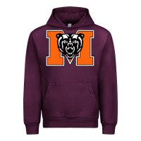 Mauve Wine mercer bears Urban Hoodie - linhVisuals