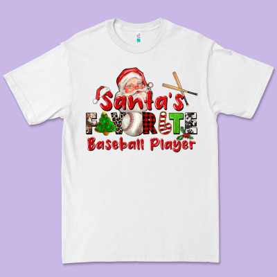 Santas Favorite Baseball Player Premium Tee Designed By Cowgirlartshop