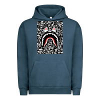 Pigment Midnight Navy Bape Shark Army Urban Hoodie - linhVisuals