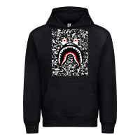 Black Bape Shark Army Urban Hoodie - linhVisuals