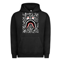 Pigment Black Bape Shark Army Urban Hoodie - linhVisuals