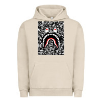 Pigment French Oak Bape Shark Army Urban Hoodie - linhVisuals