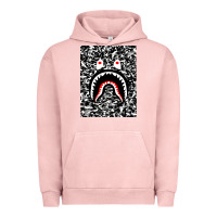 Pigment Salmon Bape Shark Army Urban Hoodie - linhVisuals
