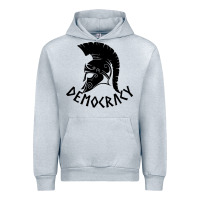 Heather Grey democracy Urban Hoodie - linhVisuals