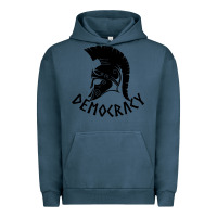 Pigment Midnight Navy democracy Urban Hoodie - linhVisuals