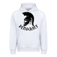 White democracy Urban Hoodie - linhVisuals