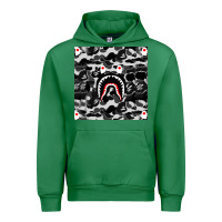 Emerald Bape Shark Army Urban Hoodie - linhVisuals