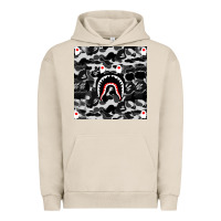 Pigment French Oak Bape Shark Army Urban Hoodie - linhVisuals
