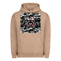 Pigment Burro Bape Shark Army Urban Hoodie - linhVisuals