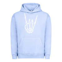 Pigment Grape Ice rock on skeleton hand Urban Hoodie - linhVisuals