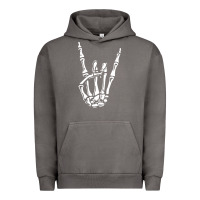 Pigment Tornado rock on skeleton hand Urban Hoodie - linhVisuals