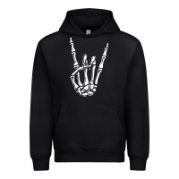 Black rock on skeleton hand Urban Hoodie - linhVisuals