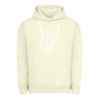 Pigment Pistachio rock on skeleton hand Urban Hoodie - linhVisuals