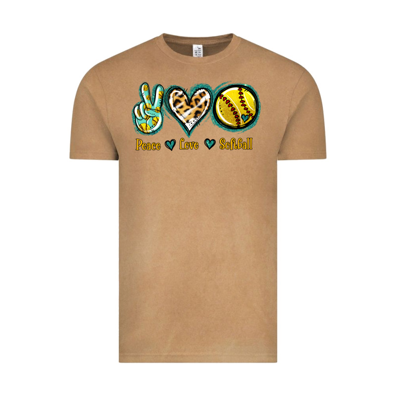 Peace Love Softball Vintage Tee by Jasminsmagicworld | Teevron
