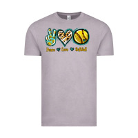 Vintage Zinc Peace Love Softball Vintage Tee - Jasminsmagicworld