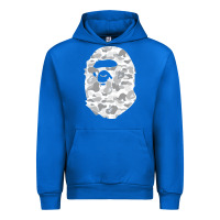 Cobalt Gorilla Head Shot Urban Hoodie - linhVisuals