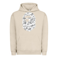 Pigment French Oak Gorilla Head Shot Urban Hoodie - linhVisuals
