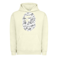 Pigment Pistachio Gorilla Head Shot Urban Hoodie - linhVisuals