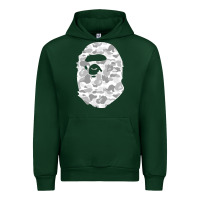 Forest Green Gorilla Head Shot Urban Hoodie - linhVisuals