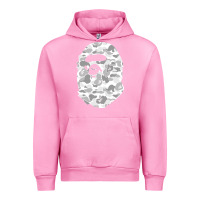 Fuchsia Pink Gorilla Head Shot Urban Hoodie - linhVisuals