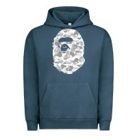 Pigment Midnight Navy Gorilla Head Shot Urban Hoodie - linhVisuals