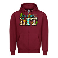 Burgundy western lets get lit ado Zipper Hoodie - AdoDesignShop