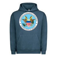 Pigment Midnight Navy department of redundancy department Urban Hoodie - linhVisuals